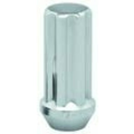TOPLINE WHL LUG NUTS 9/16 Inch-18 Thread Size; Conical Seat; Spline Drive Closed End Lug; 2 Inch Overall Length C7110-4